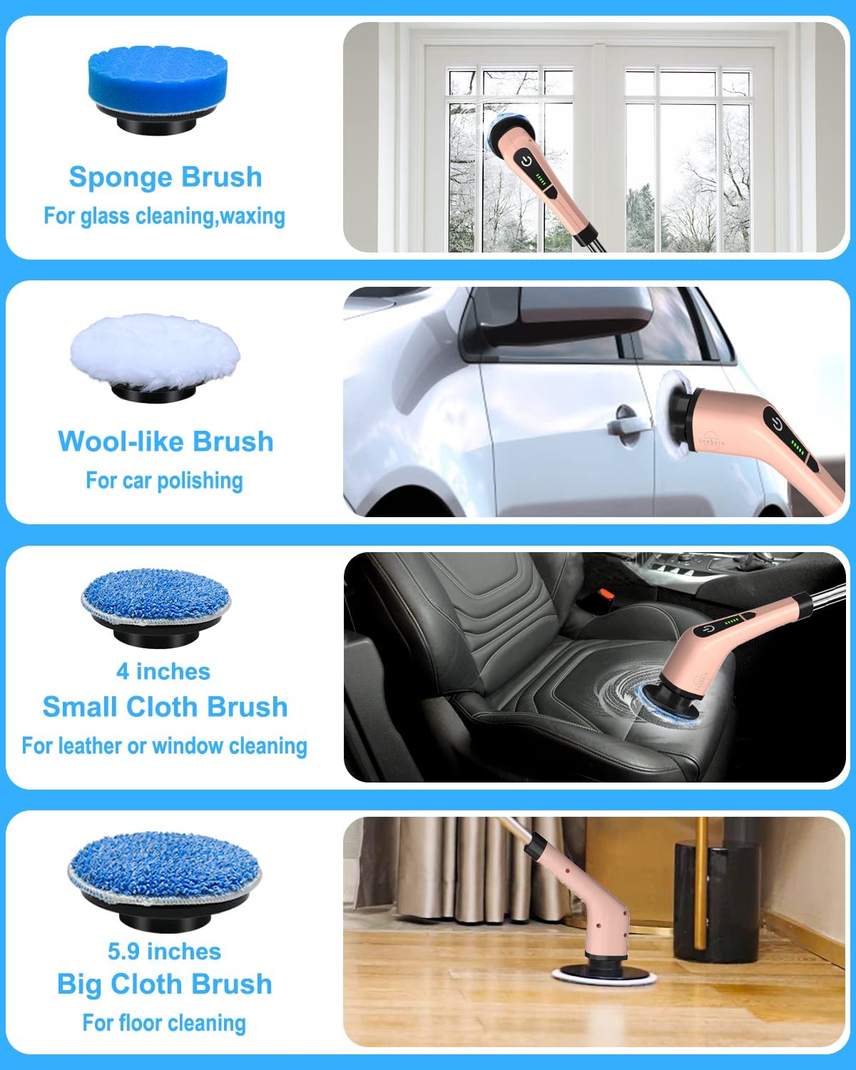 X2 EXTENDABLE CORDLESS POWER SCRUBBER
