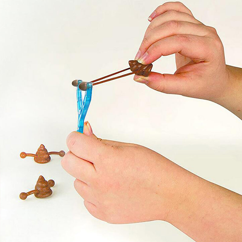 Tricky funny catapult poo slingshot