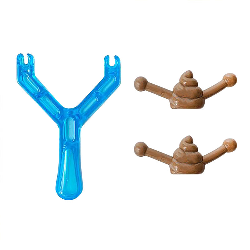 Tricky funny catapult poo slingshot