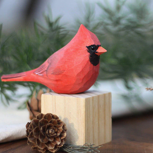 Cardinal Hand Wood Carving