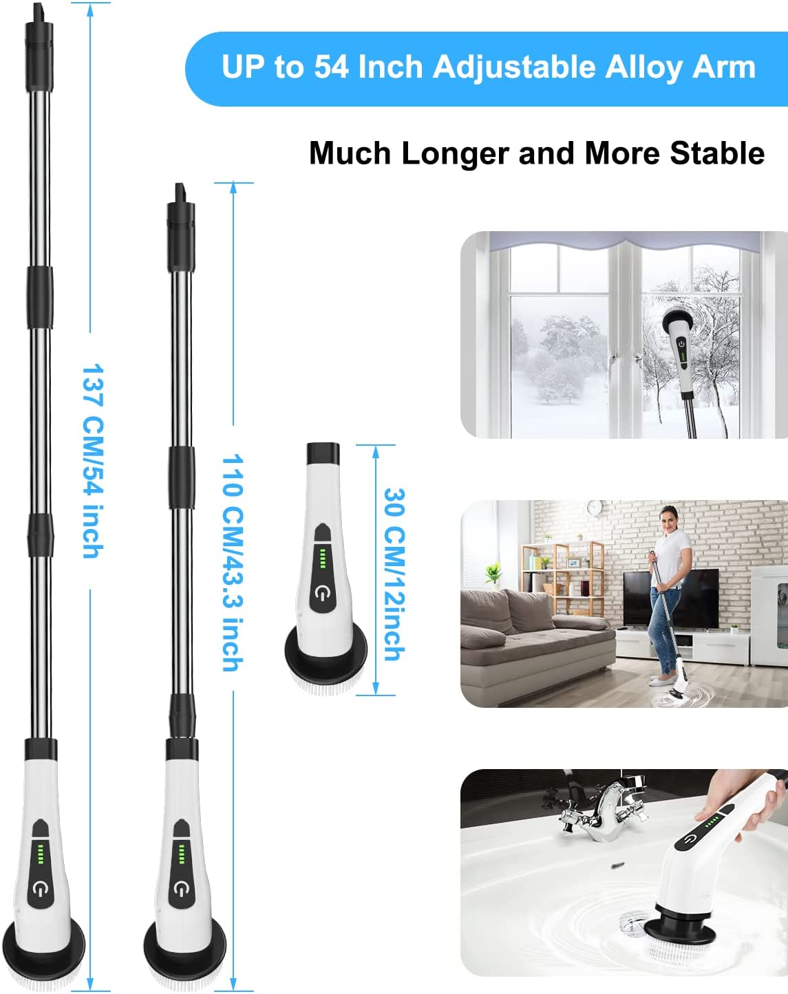 MOST POPULAR X3 - EXTENDABLE CORDLESS POWER SCRUBBER