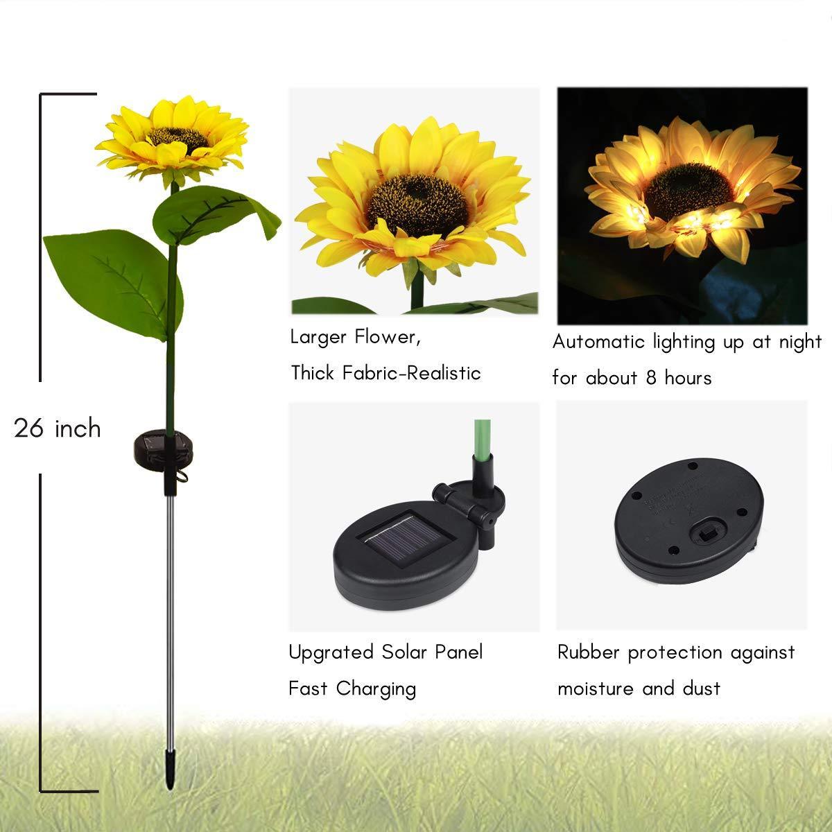 Solar Sunflower Light (2 PCS)
