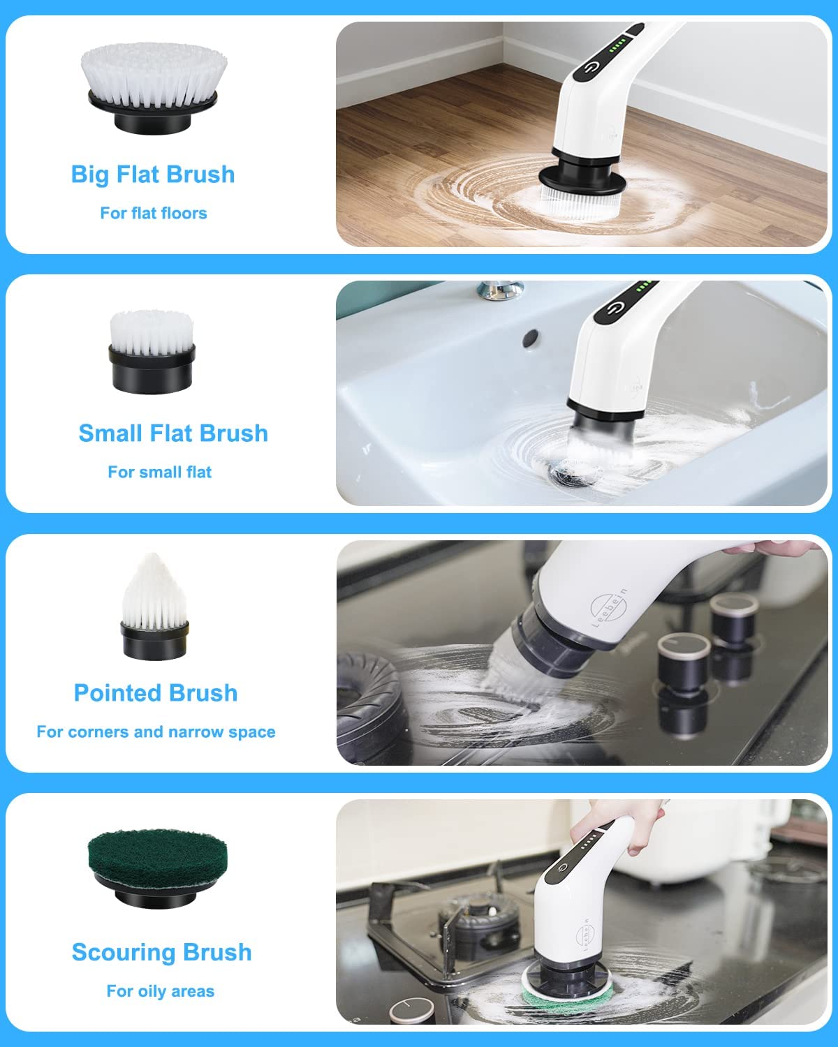X2 EXTENDABLE CORDLESS POWER SCRUBBER
