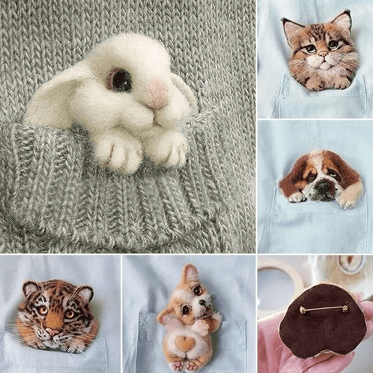 [DIY Package] Felt Animal Brooch